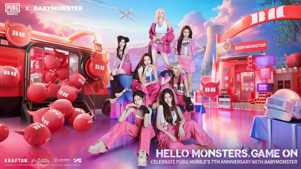 PUBG Mobile Announces Partnership with K-pop Group BabyMonster for 7th Anniversary Celebration