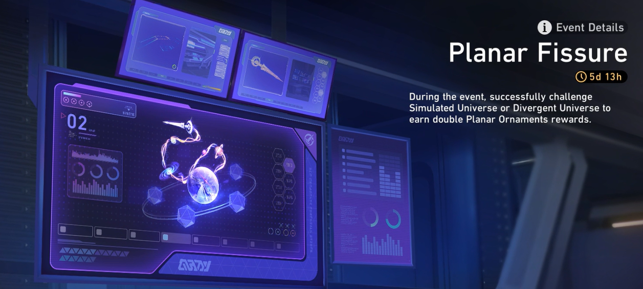 How to check HSR 3.8 Planar Fissure Event Guide ID